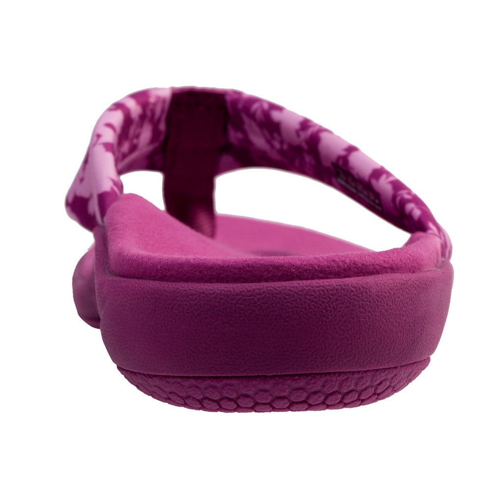 Spenco Victoria Floral Memory Foam Orthotic Support Women's Sandals - Deep Orchid - Product View - 5