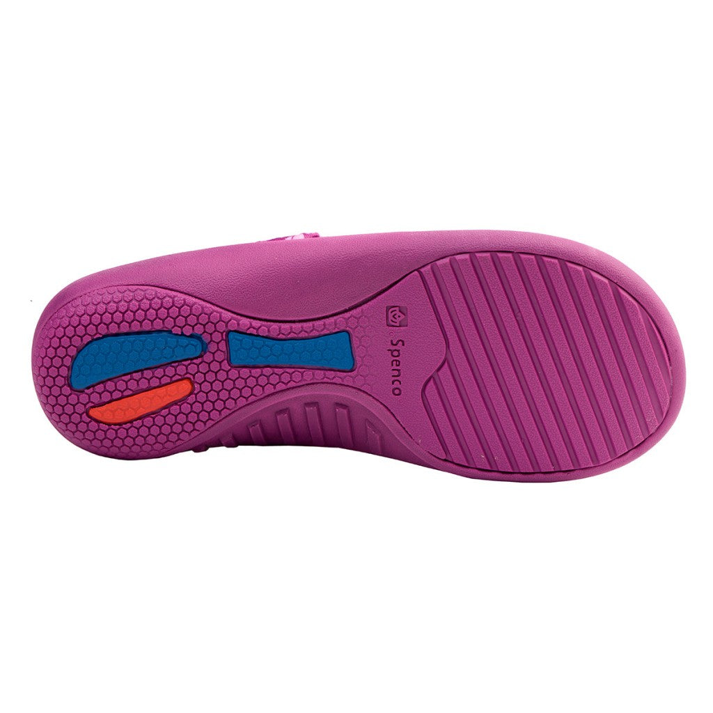Spenco Victoria Floral Memory Foam Orthotic Support Women's Sandals - Deep Orchid - Product View - 6