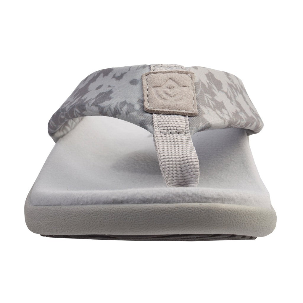 Spenco Victoria Floral Memory Foam Orthotic Support Women's Sandals - Glacier Grey - Product View - 3