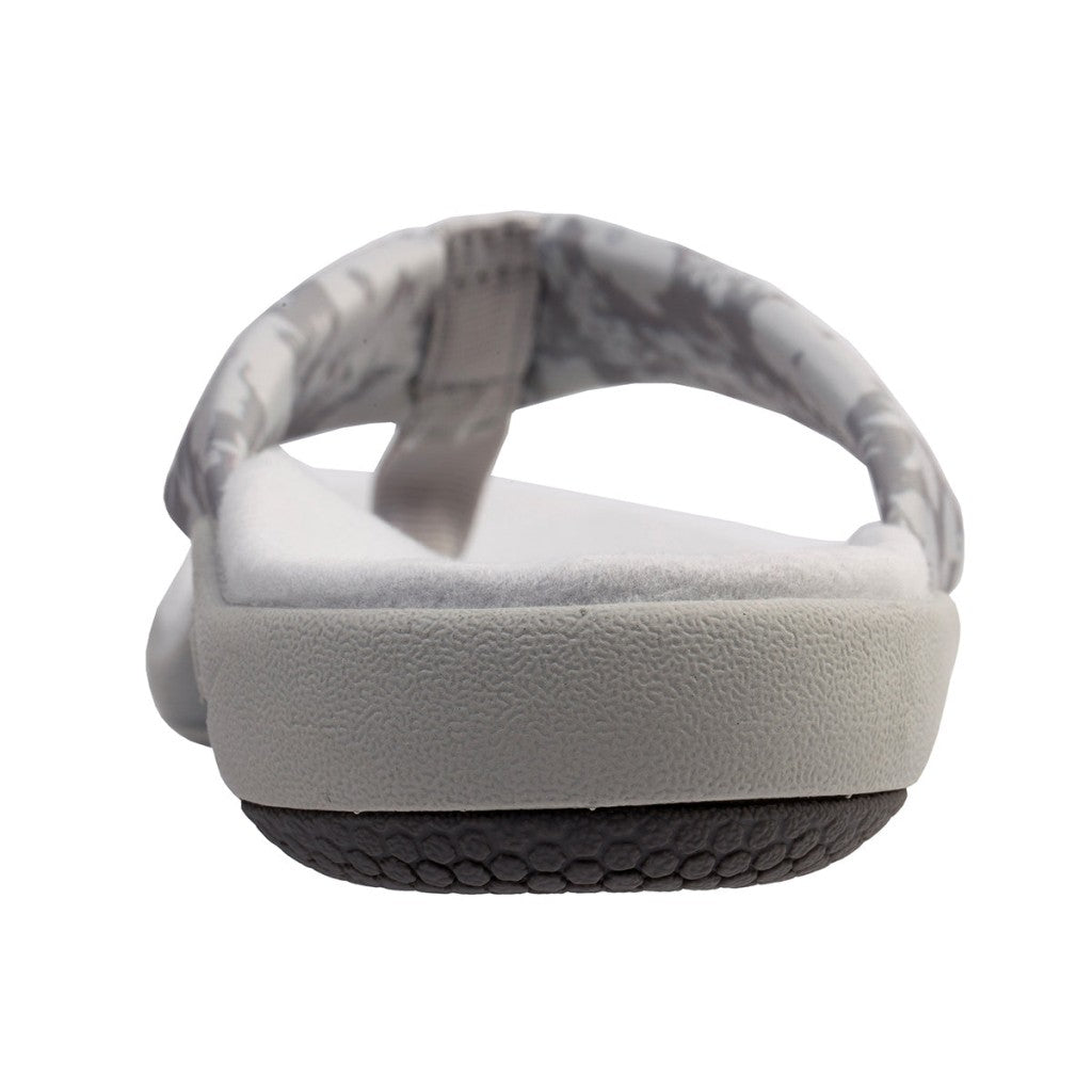 Spenco Victoria Floral Memory Foam Orthotic Support Women's Sandals - Glacier Grey - Product View - 5