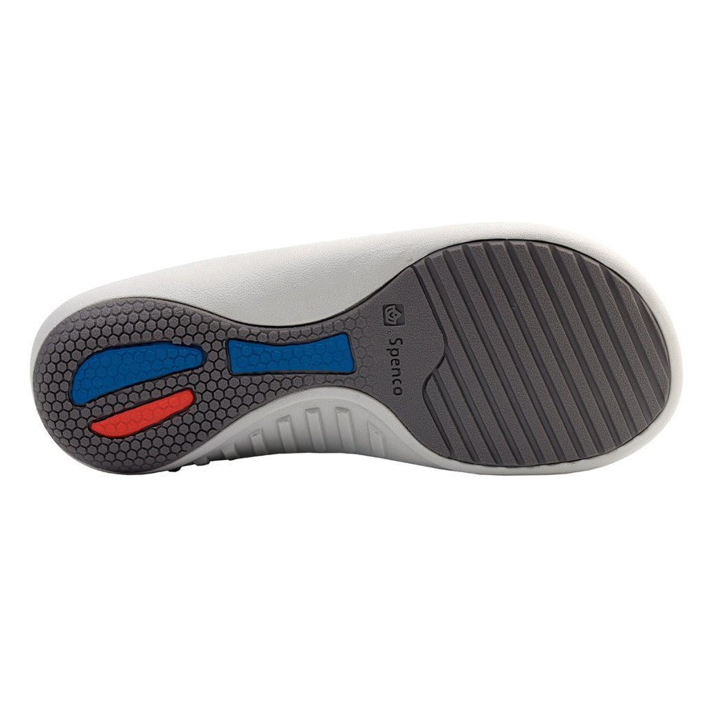 Spenco Victoria Floral Memory Foam Orthotic Support Women's Sandals - Glacier Grey - Product View - 6