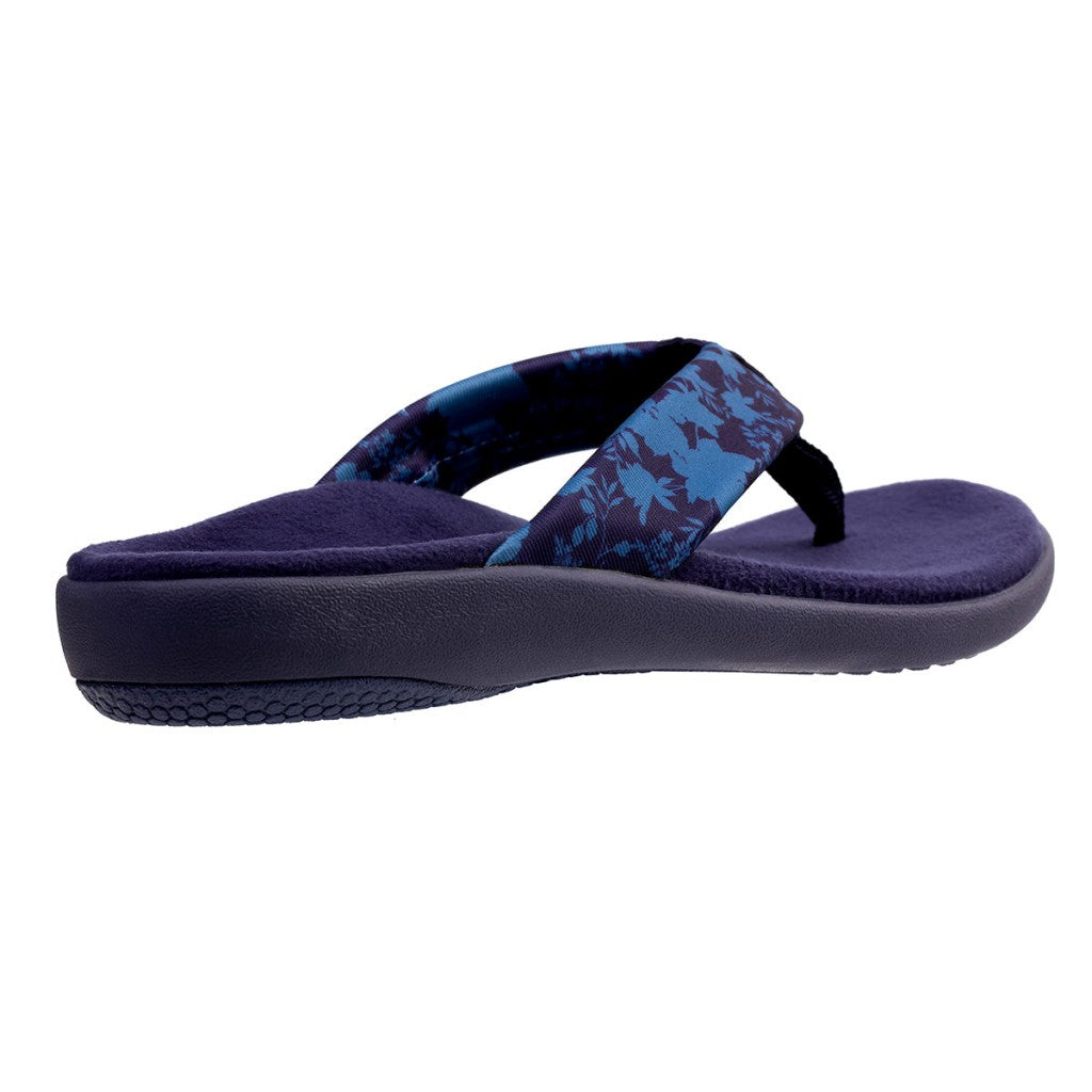 Spenco Victoria Floral Memory Foam Orthotic Support Women's Sandals - Peacoat - Product View - 4