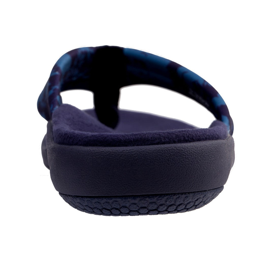Spenco Victoria Floral Memory Foam Orthotic Support Women's Sandals - Peacoat - Product View - 5