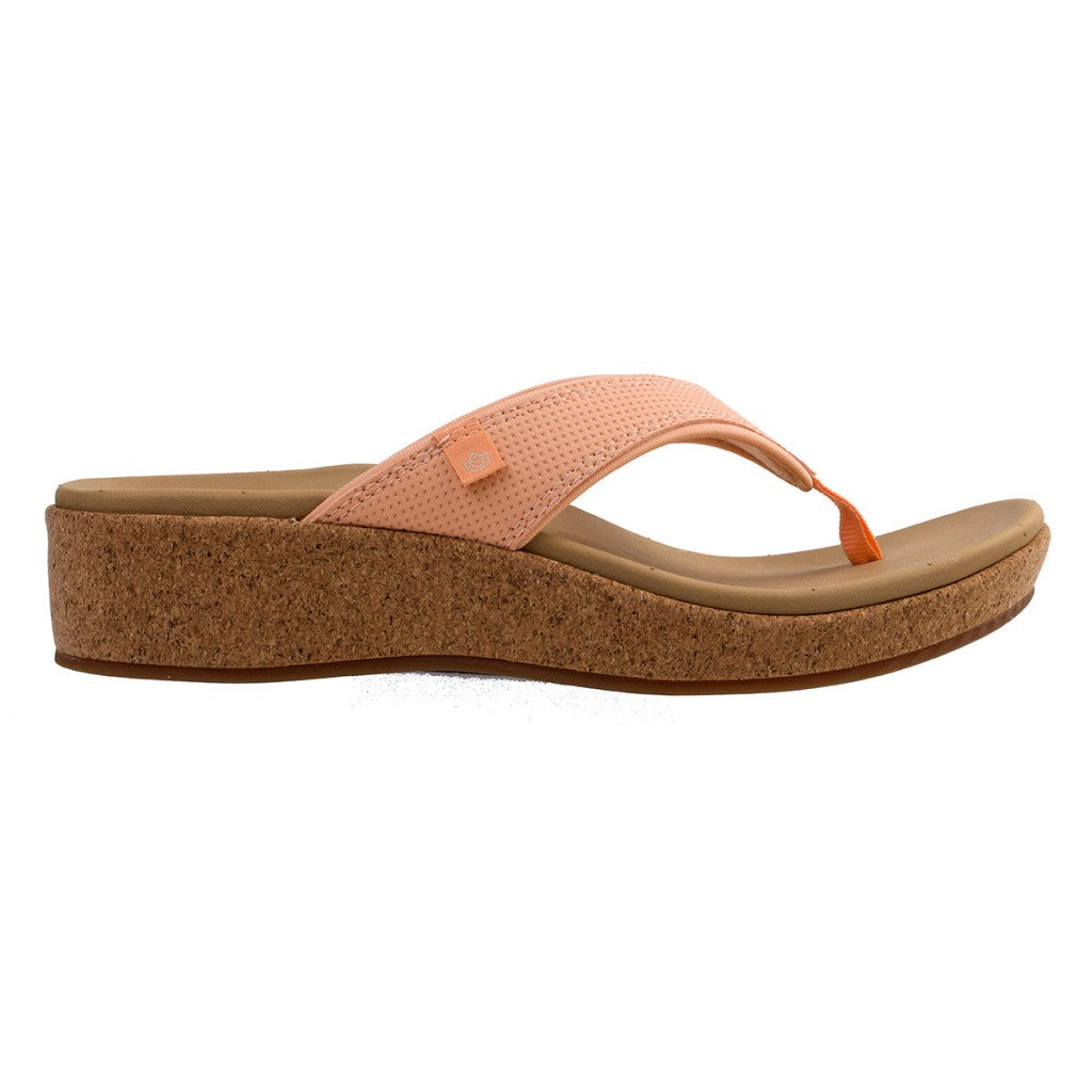 Spenco Willow Wedge Women's Sandals - Coral Sands - Product View - 1