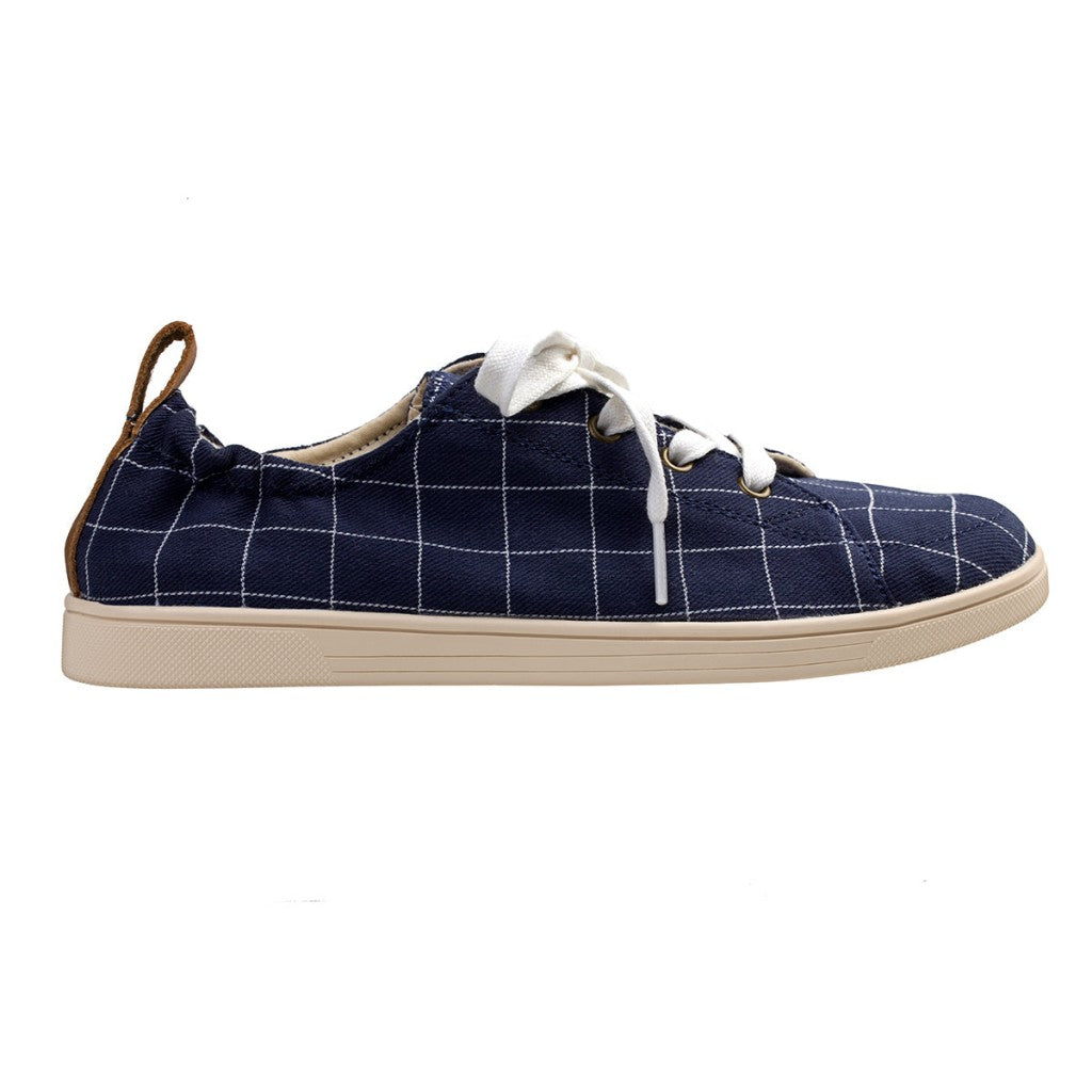 Spenco Windowpane Sneaker Women's Shoes - Navy - Product View - 1