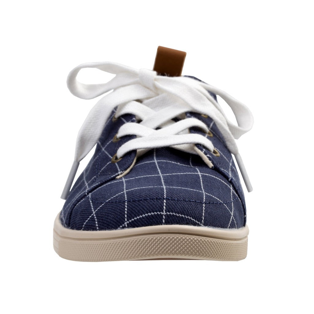 Spenco Windowpane Sneaker Women's Shoes - Navy - Product View - 3