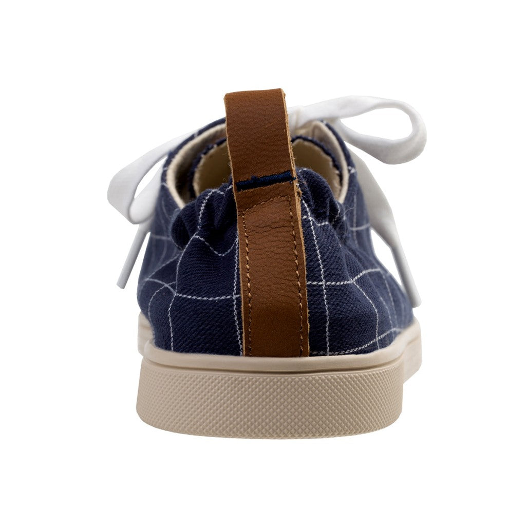 Spenco Windowpane Sneaker Women's Shoes - Navy - Product View - 5