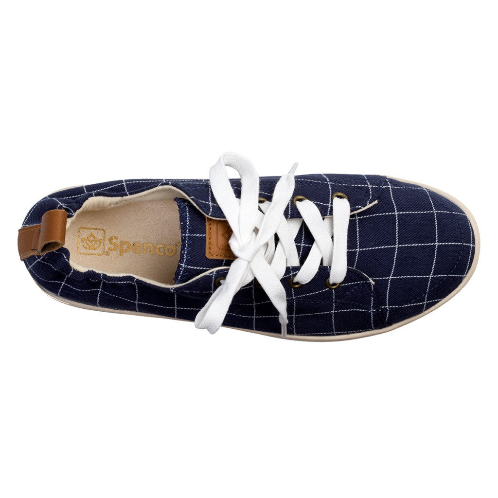 Spenco Windowpane Sneaker Women's Shoes - Navy - Product View - 7