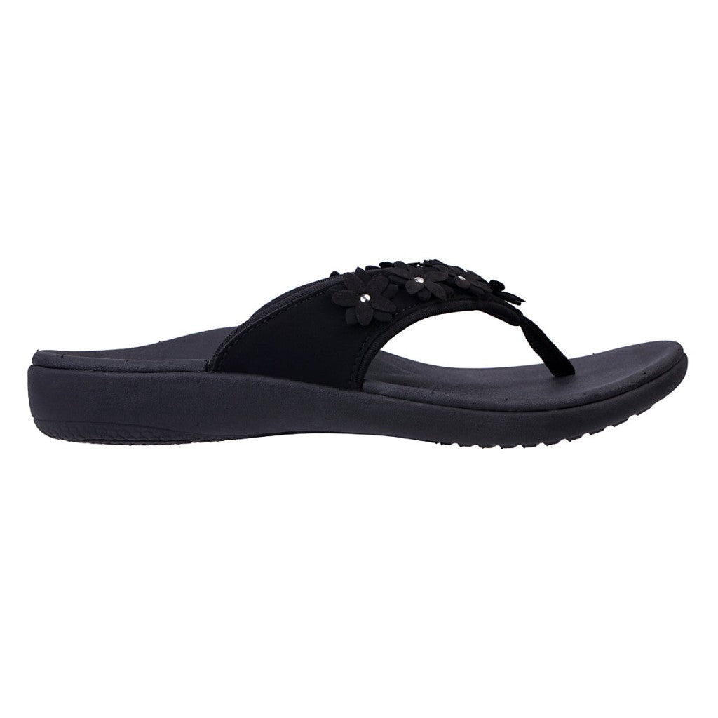Spenco Yumi Belize Orthotic Support Women's Sandals - Black - Product View - 1