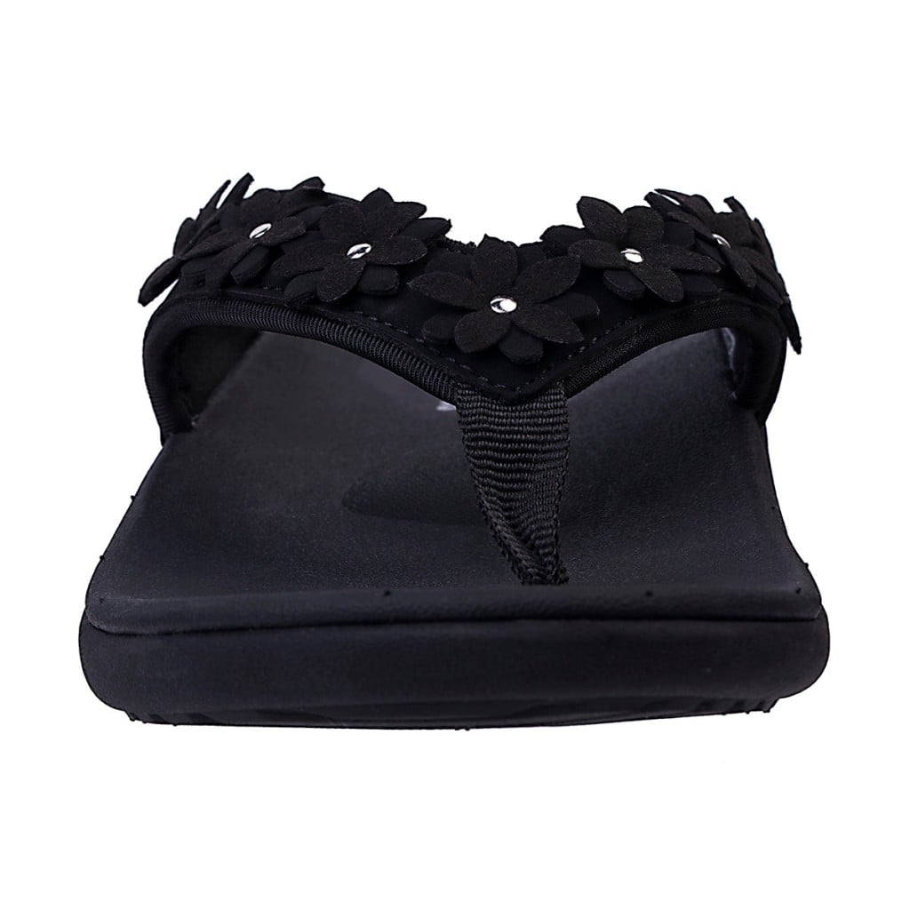 Spenco Yumi Belize Orthotic Support Women's Sandals - Black - Product View - 3