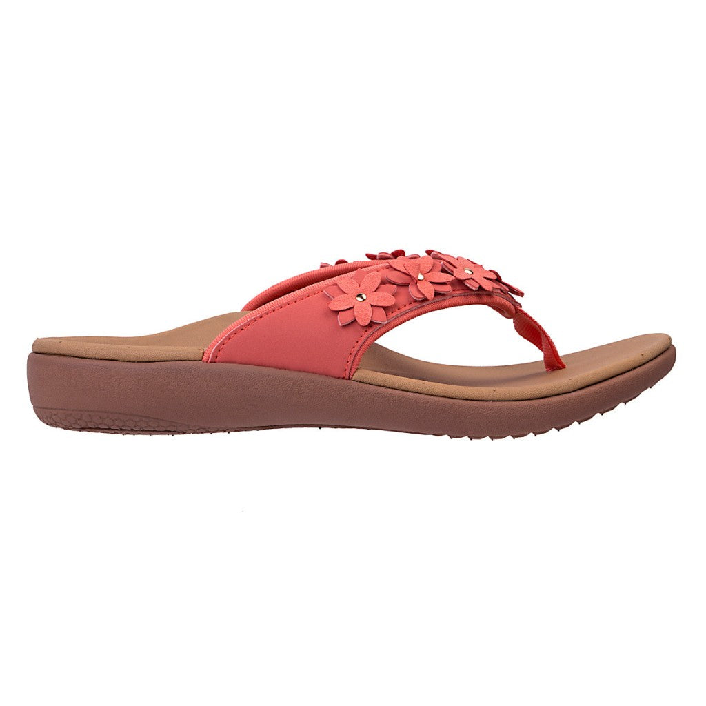 Spenco Yumi Belize Orthotic Support Women's Sandals - Crabapple - Product View - 1