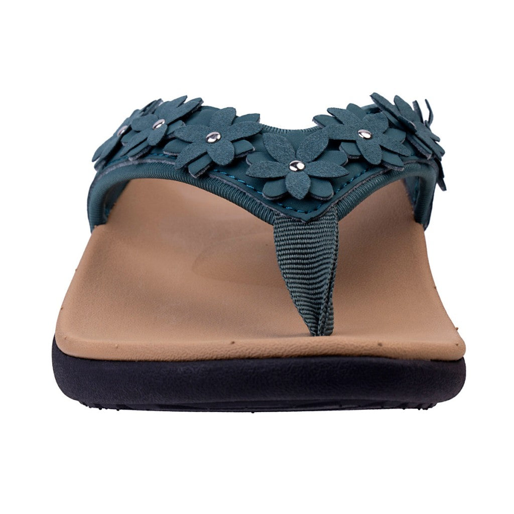 Spenco Yumi Belize Orthotic Support Women's Sandals - Mallard Green - Product View - 3