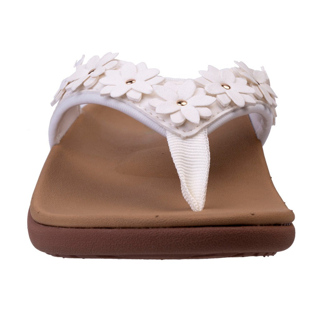 Spenco Yumi Belize Orthotic Support Women's Sandals - White - Product View - 3