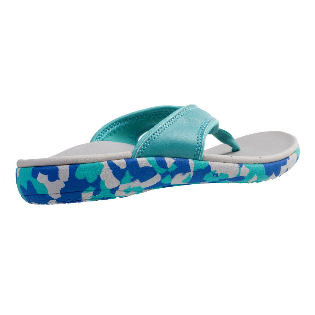 Spenco Yumi Camo Supportive Full Contact Comfort Women's Sandals - Lagoon - Product View - 4