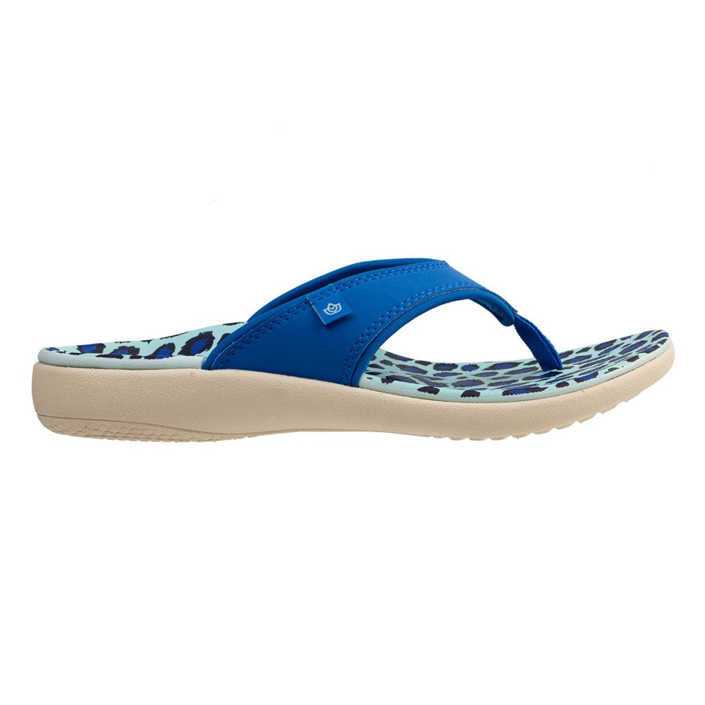 Spenco Yumi Wild Women's Sandals - Blue Leopard - Product View - 1