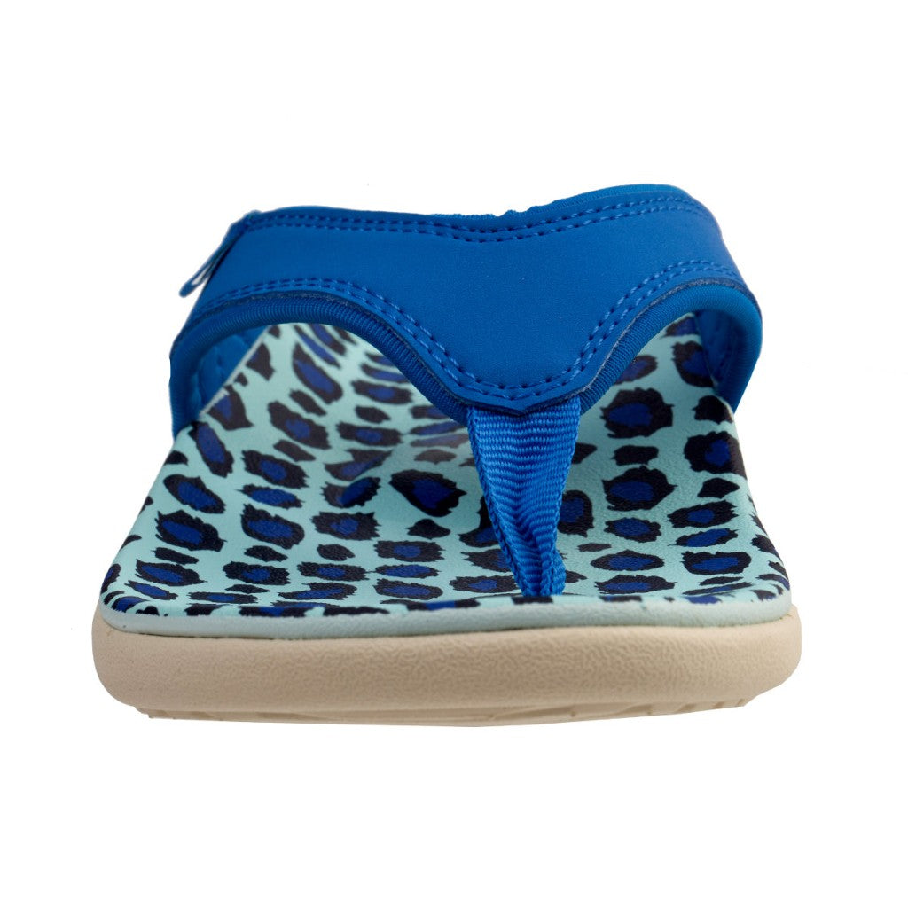 Spenco Yumi Wild Women's Sandals - Blue Leopard - Product View - 3