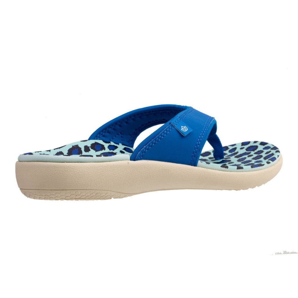 Spenco Yumi Wild Women's Sandals - Blue Leopard - Product View - 4