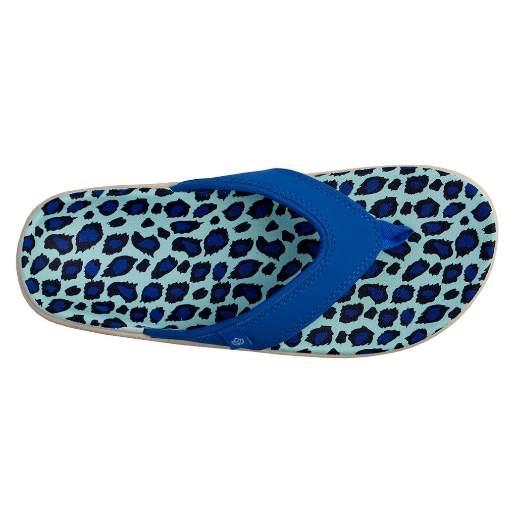 Spenco Yumi Wild Women's Sandals - Blue Leopard - Product View - 7