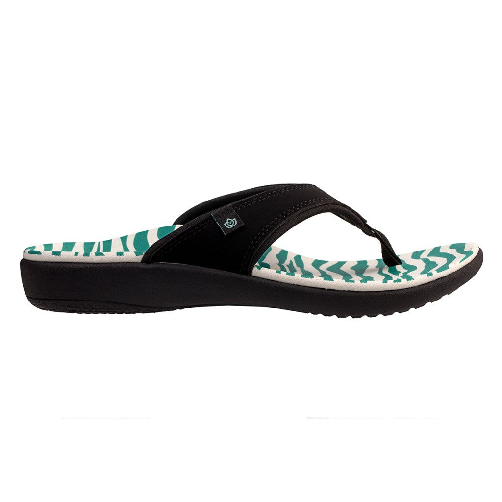 Spenco Yumi Wild Women's Sandals - Teal Zebra - Product View - 1
