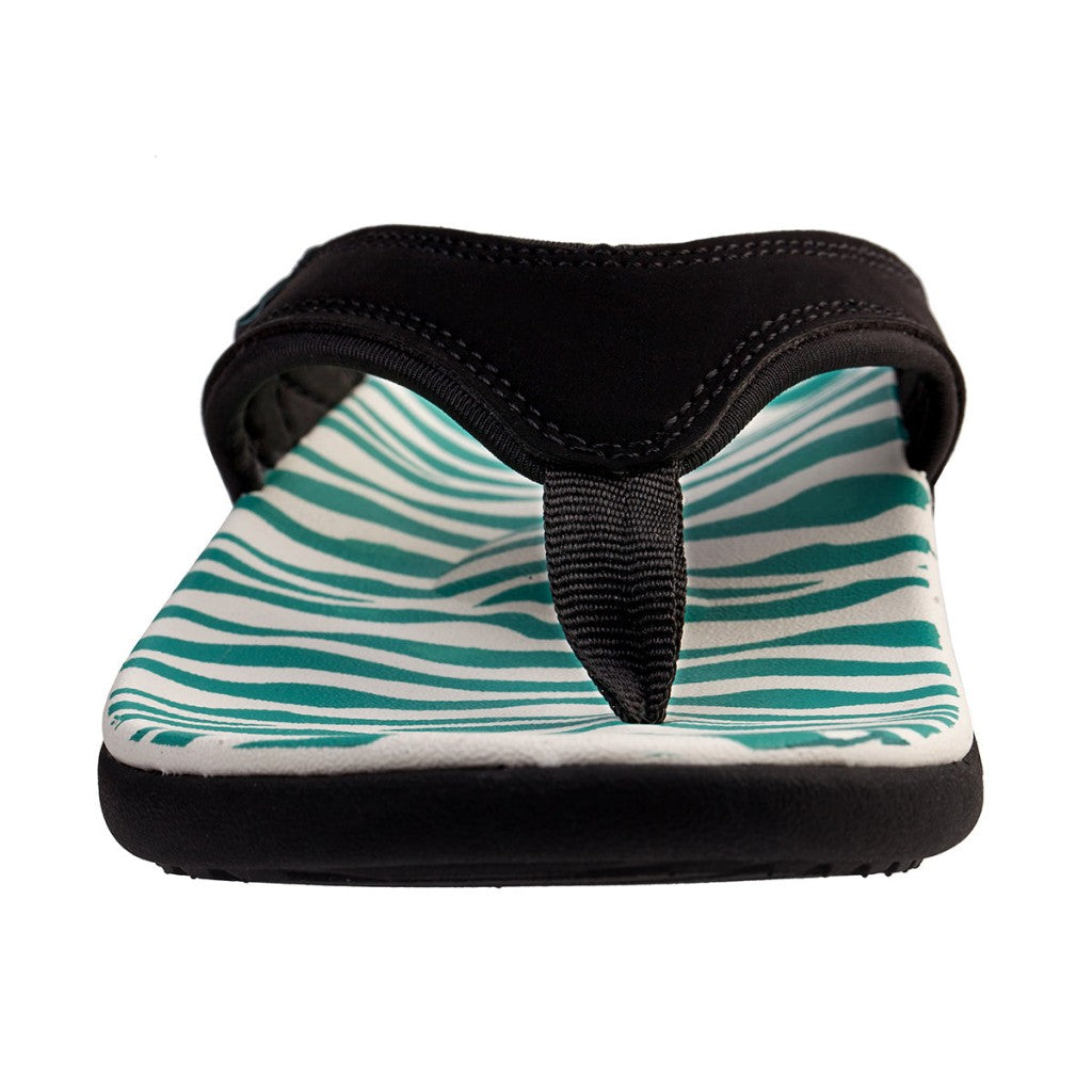 Spenco Yumi Wild Women's Sandals - Teal Zebra - Product View - 3