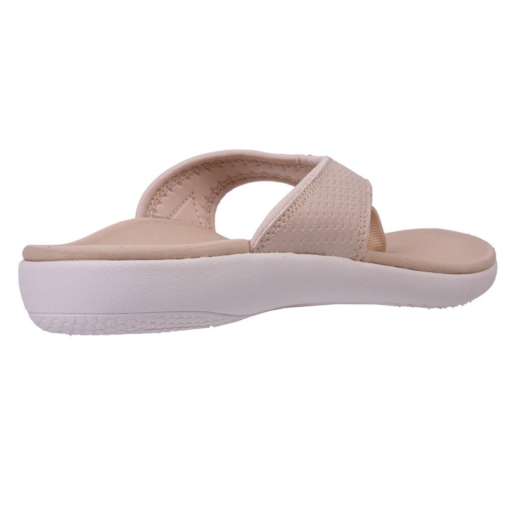 Spenco Yumi Woven with Orthotic Support Women's Sandals - Cream - Product View - 4