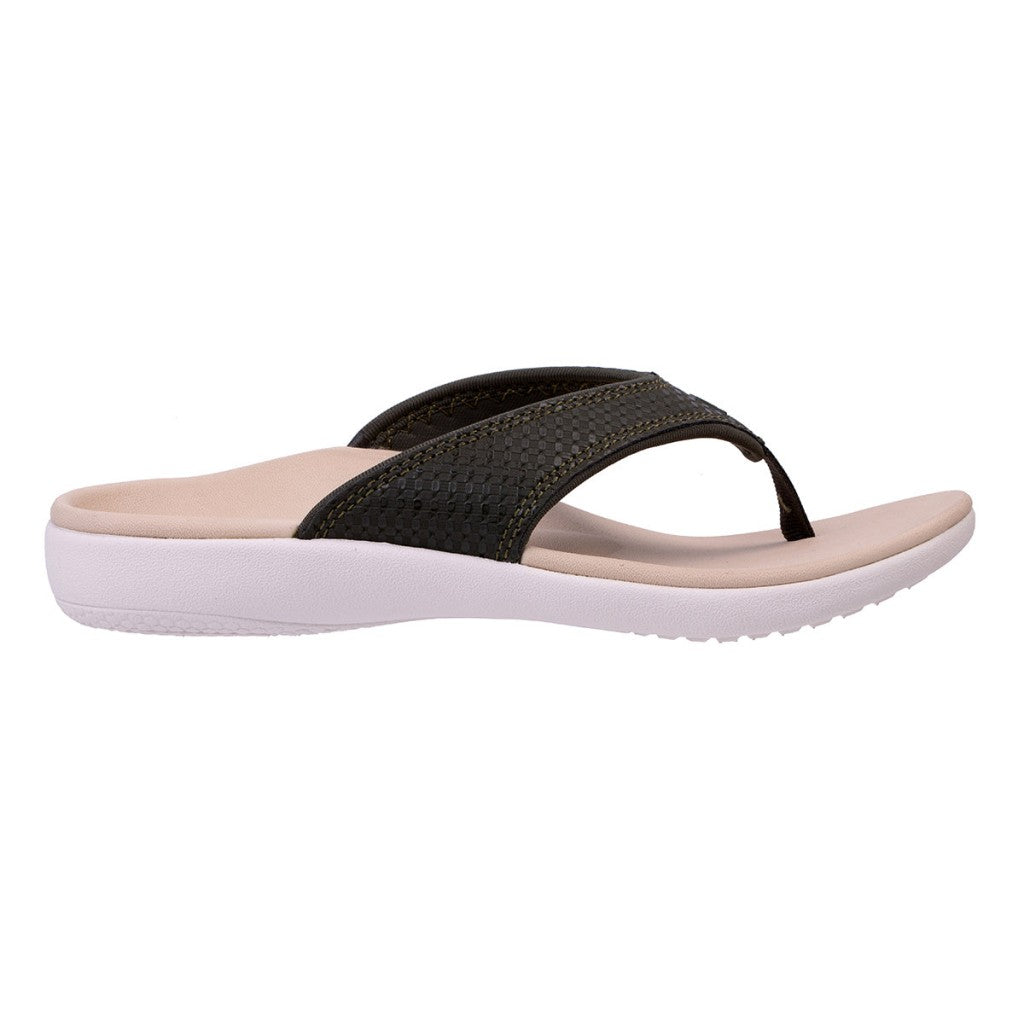 Spenco Yumi Woven with Orthotic Support Women's Sandals - Hunter Green - Product View - 1