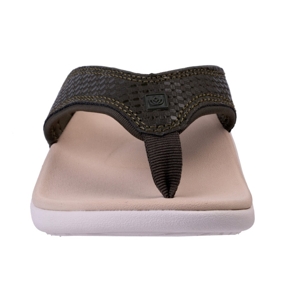 Spenco Yumi Woven with Orthotic Support Women's Sandals - Hunter Green - Product View - 3