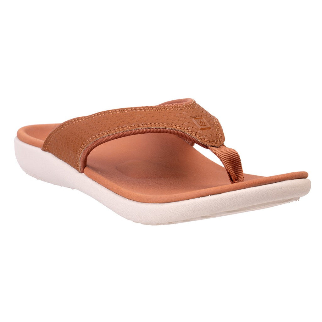 Spenco Yumi Woven with Orthotic Support Women's Sandals - Saddle - Product View - 2