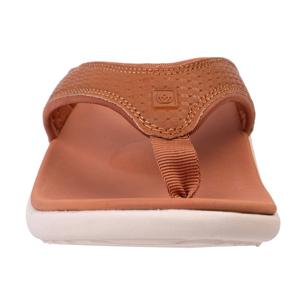 Spenco Yumi Woven with Orthotic Support Women's Sandals - Saddle - Product View - 3