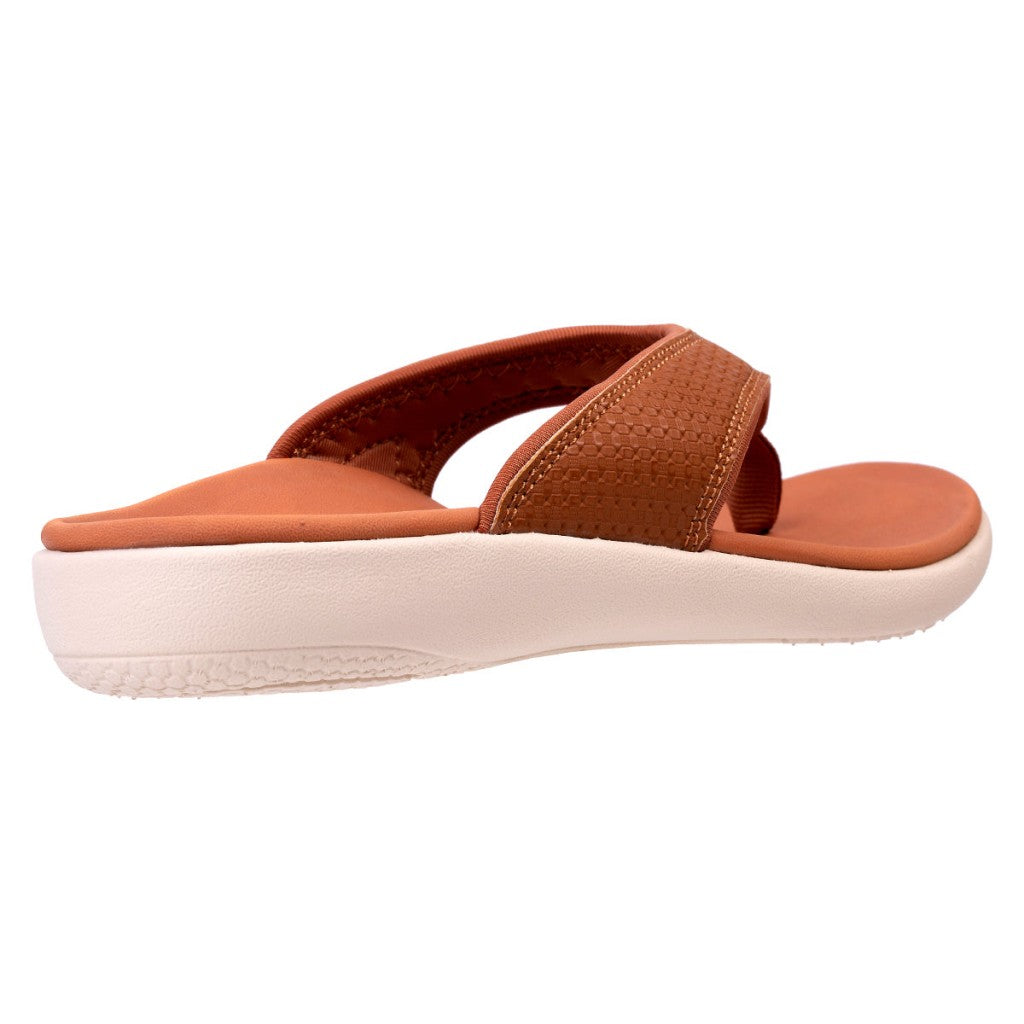 Spenco Yumi Woven with Orthotic Support Women's Sandals - Saddle - Product View - 4