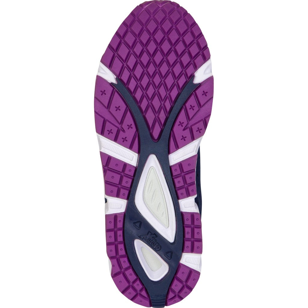 Xelero Genesis II Supportive Cushioned Women's Shoe - Navy/Amethyst - Sole View - 3