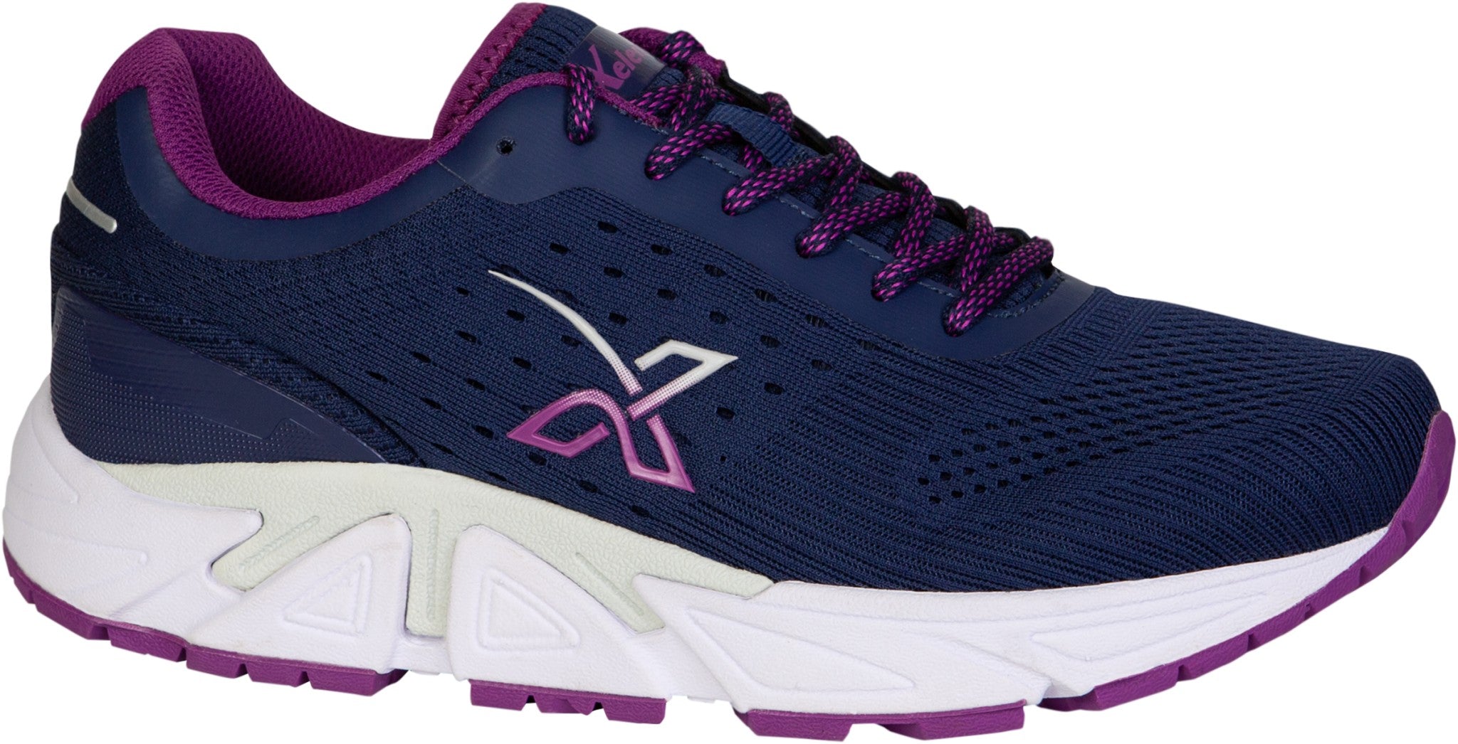 Xelero Genesis II Supportive Cushioned Women's Shoe - Navy/Amethyst - Product View - 5