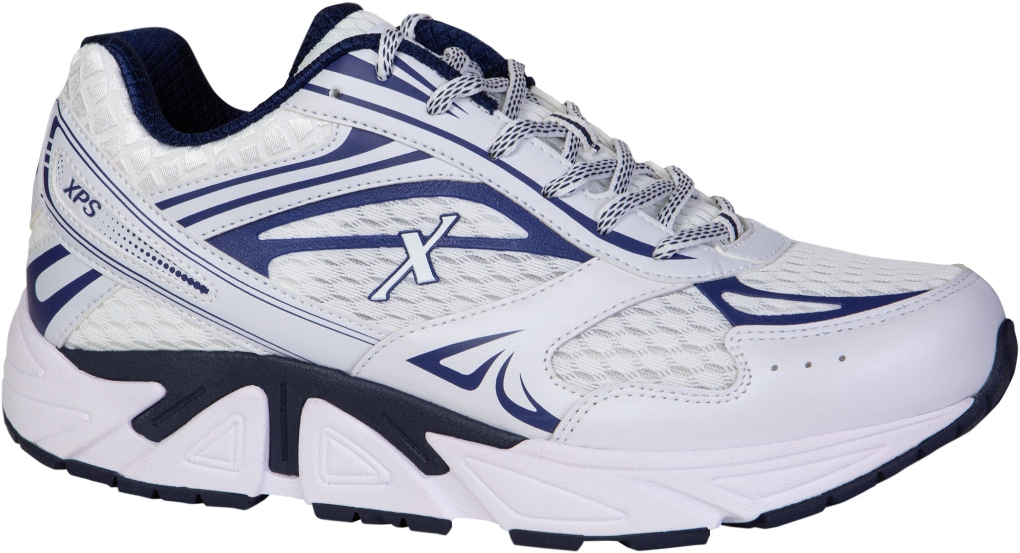 Xelero Genesis XPS Men's Shoe - White/Navy - Product View - 6
