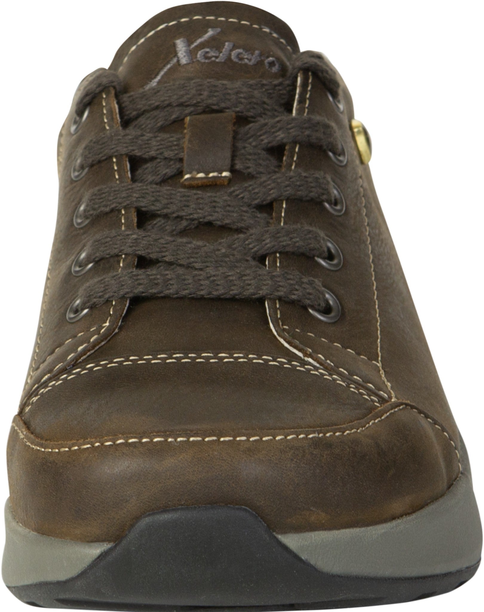 Xelero Heidi Leather Shoe Supportive Walking Shoe - Dusty Brown - Product View - 3