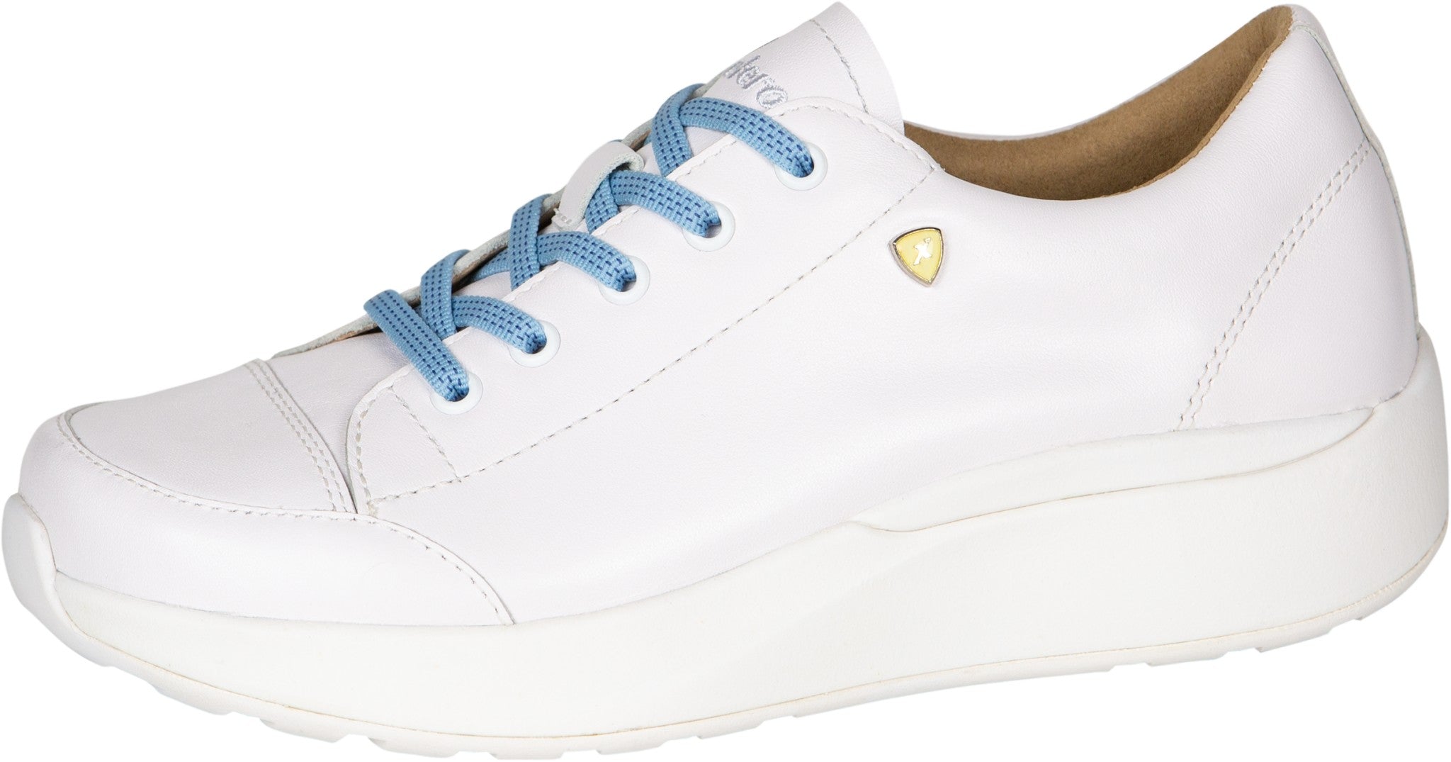 Xelero Heidi Leather Shoe Supportive Walking Shoe - White - Product View - 1
