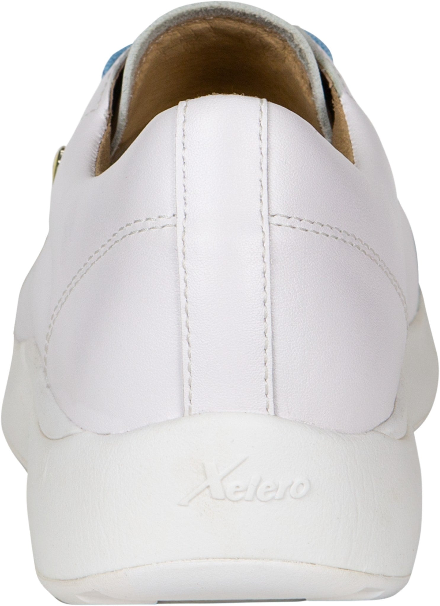 Xelero Heidi Leather Shoe Supportive Walking Shoe - White - Product View - 5