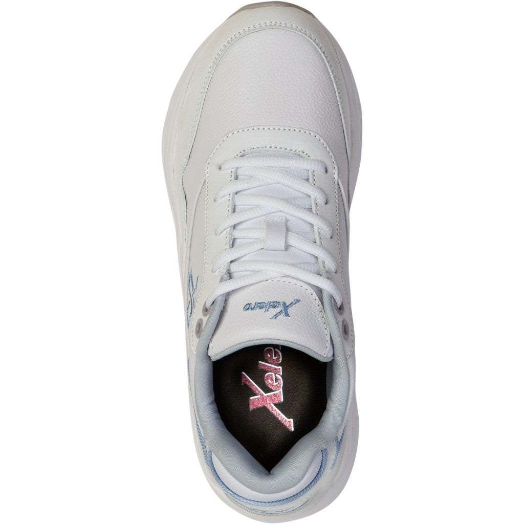 Xelero Matrix V Leather Women's Shoe - White/Powder Blue - Product View - 2