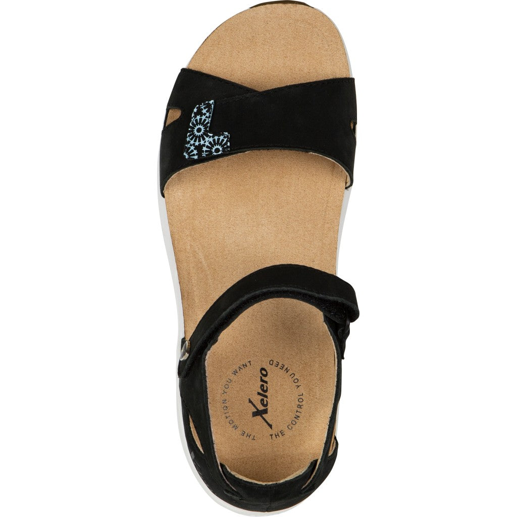 Xelero Santorini Sandal Women's Sandal - Black - Product View - 2