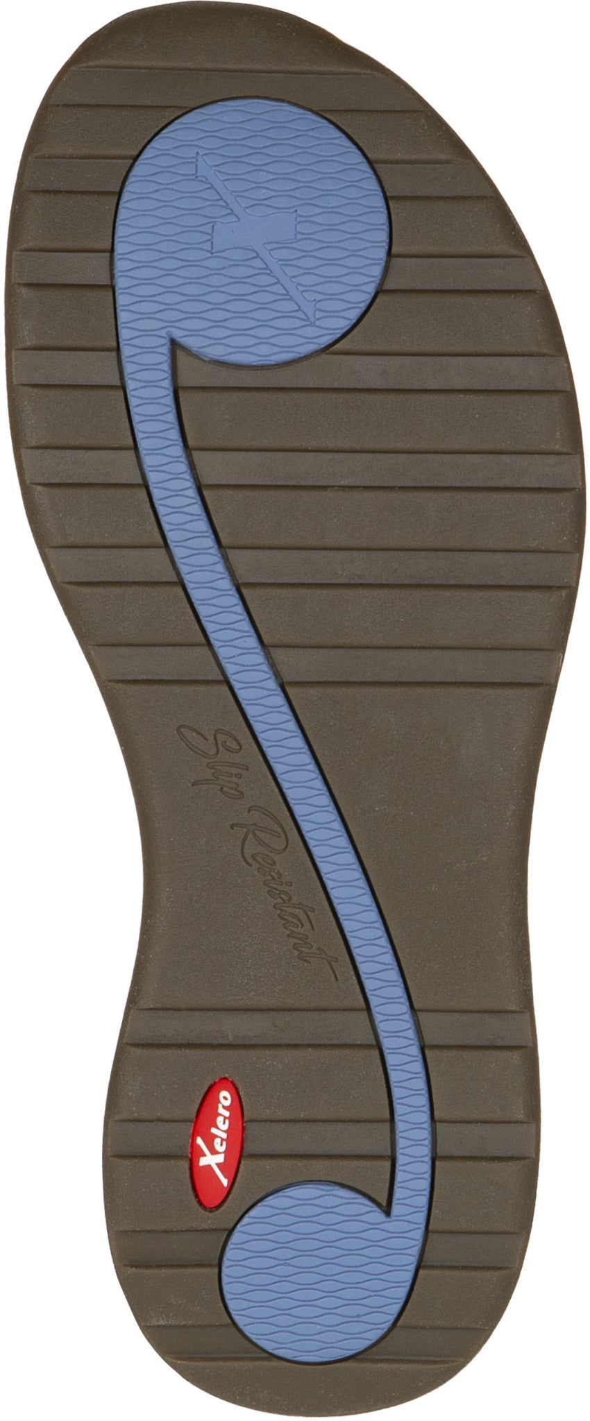 Xelero Santorini Women's Shoe - Denim - Sole View - 4