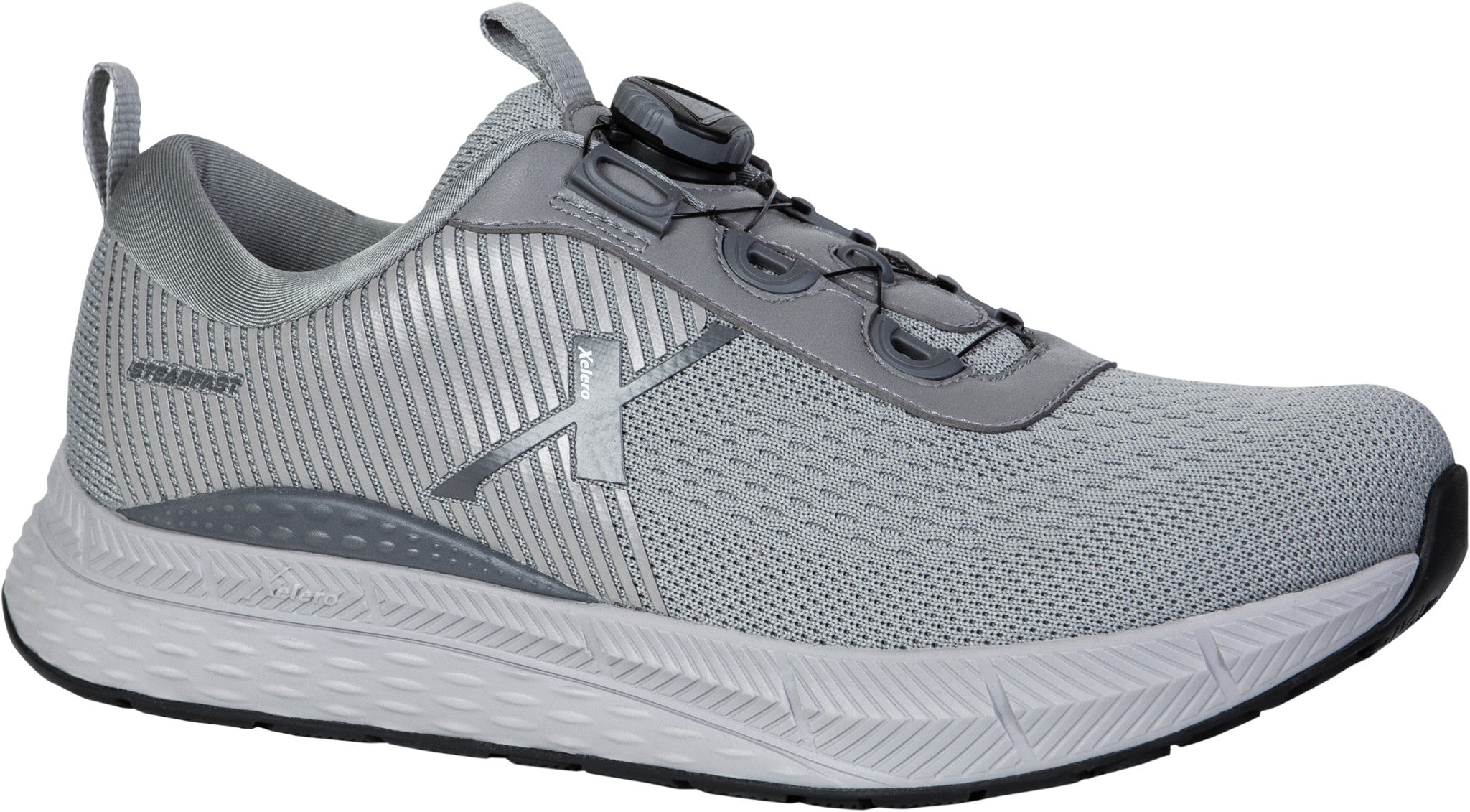Xelero Steadfast FitGo Men's Shoe - Carbon Grey - Product View - 6