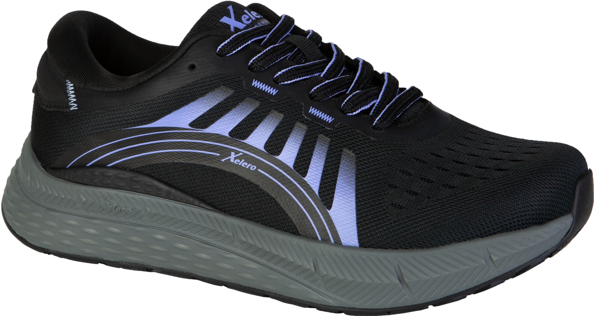 Xelero Steadfast II Women's Shoe - Black/Violet - Product View - 2
