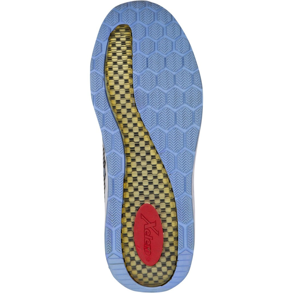 Xelero Steadfast Women's Shoe - Black/Periwinkle - Sole View - 4