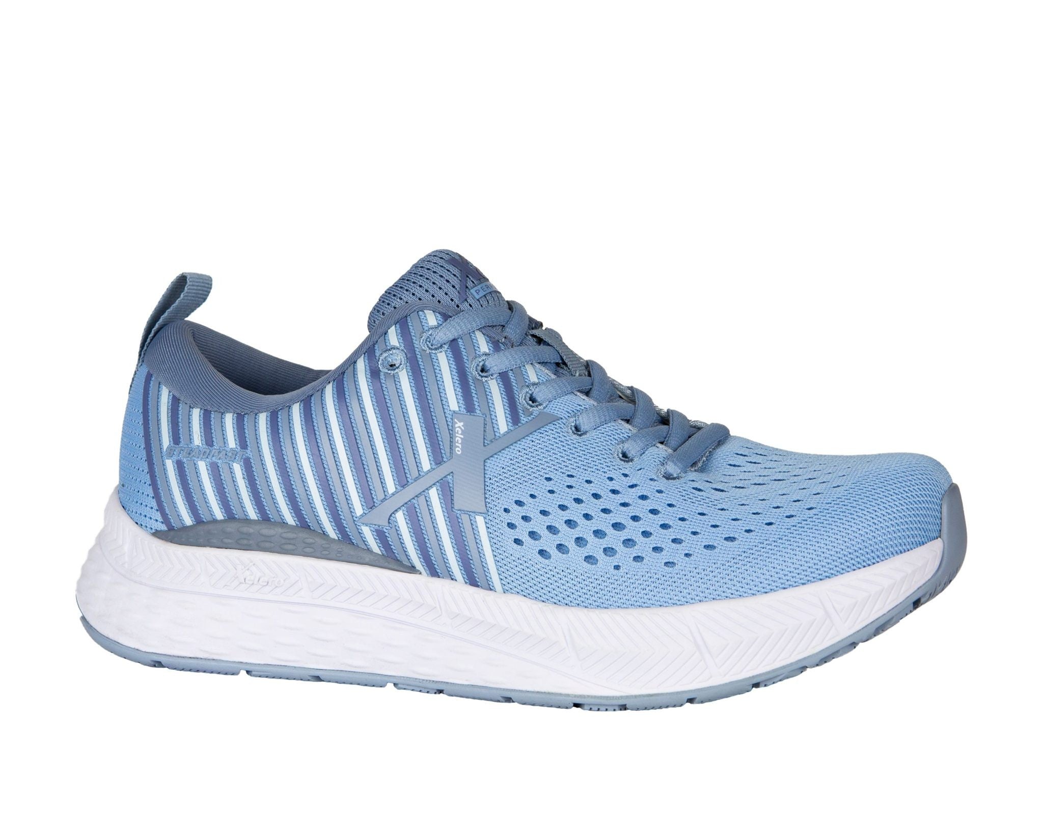 Xelero Steadfast Women's Shoe - White Lt Blue - Product View - 5