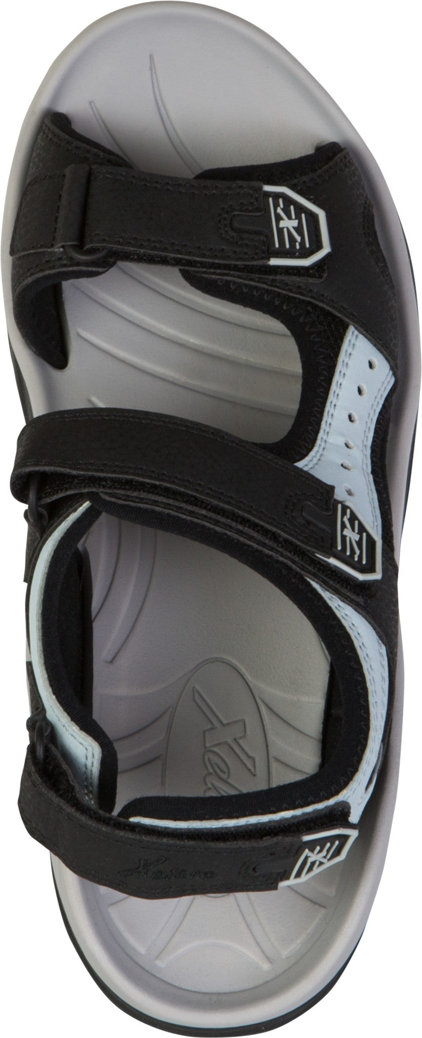Xelero TRU Trek Cushioned Support Women's Shoe - Black/Grey/Lt.blue - Product View - 2