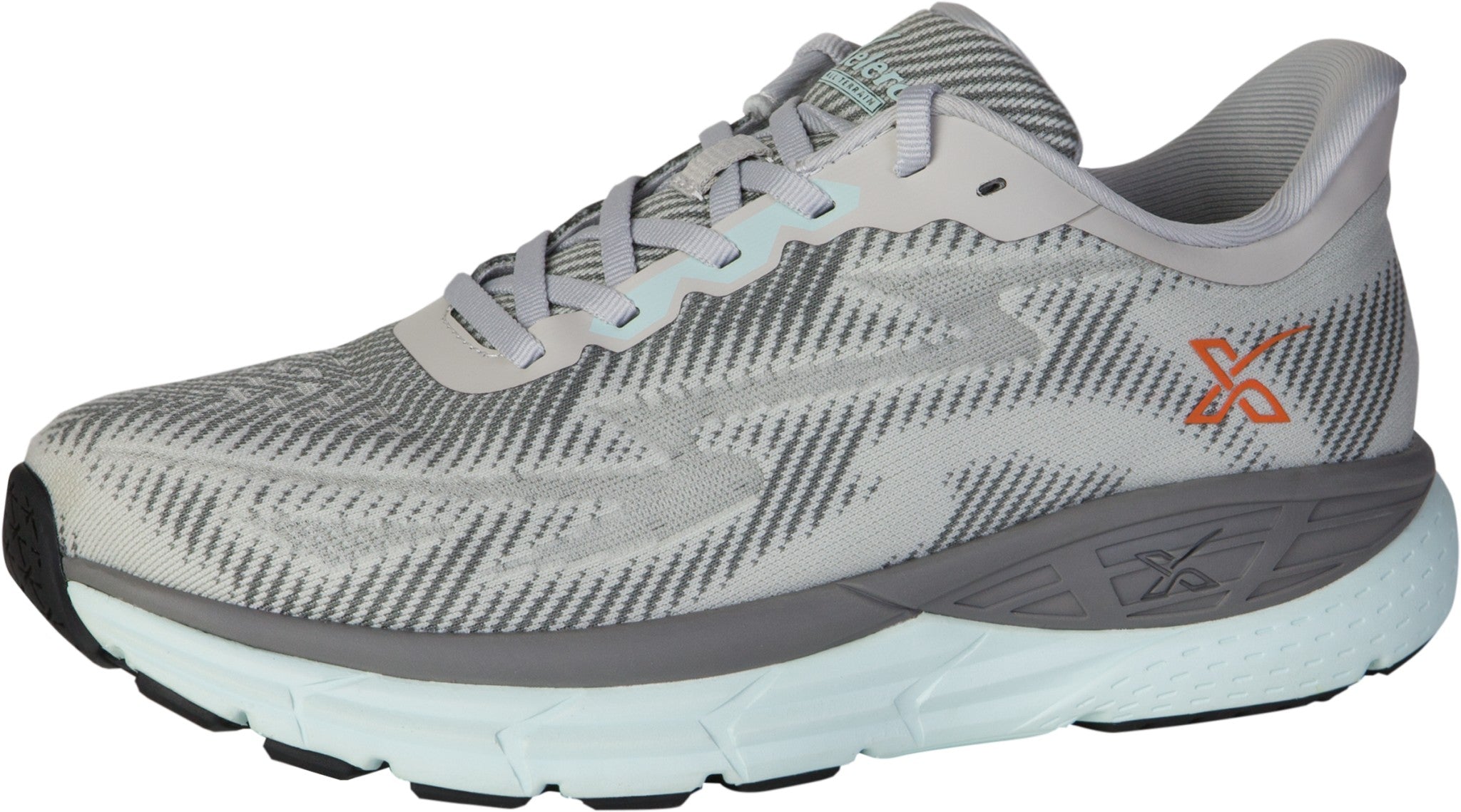 Xelero X-GPS Lightweight Stability and Cushioned Support Women's Shoe - Heather Grey/Mint - Product View - 1
