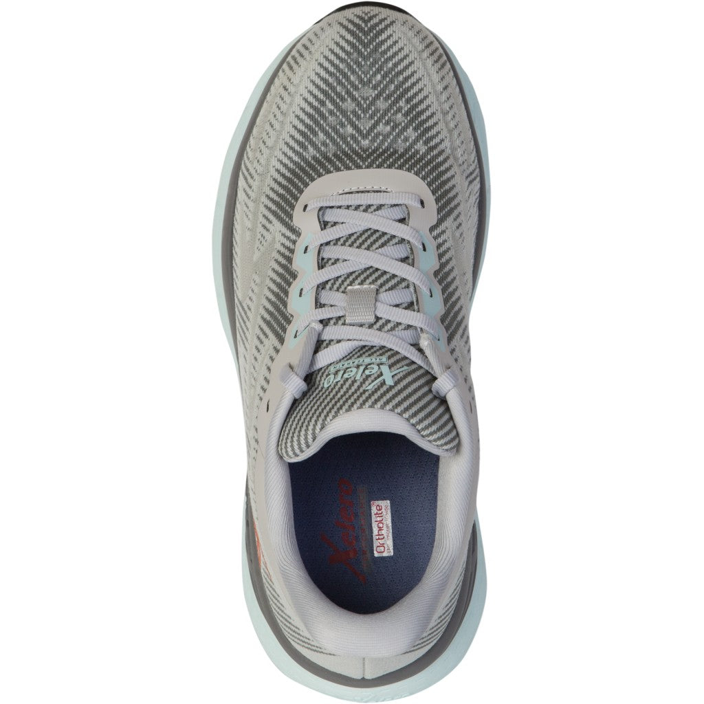 Xelero X-GPS Lightweight Stability and Cushioned Support Women's Shoe - Heather Grey/Mint - Product View - 2