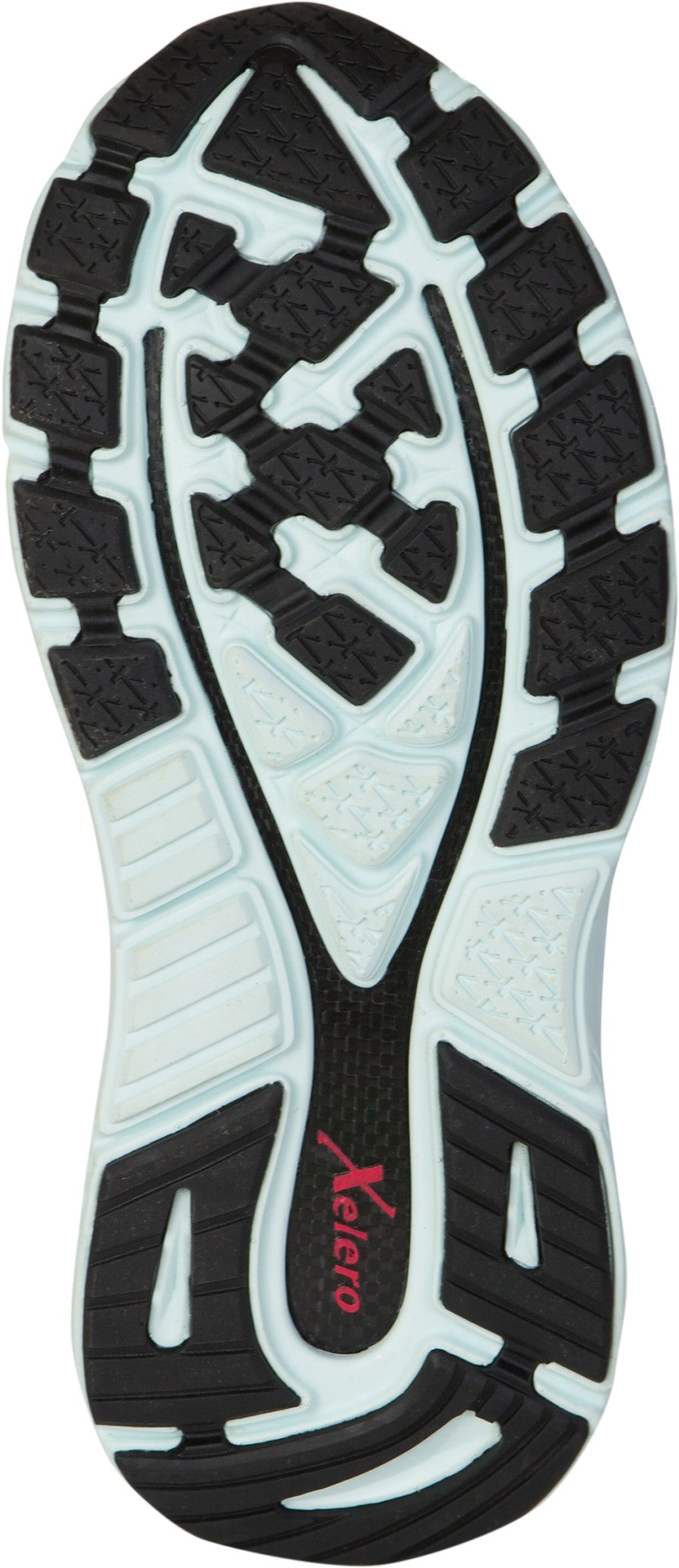 Xelero X-GPS Lightweight Stability and Cushioned Support Women's Shoe - Heather Grey/Mint - Sole View - 4
