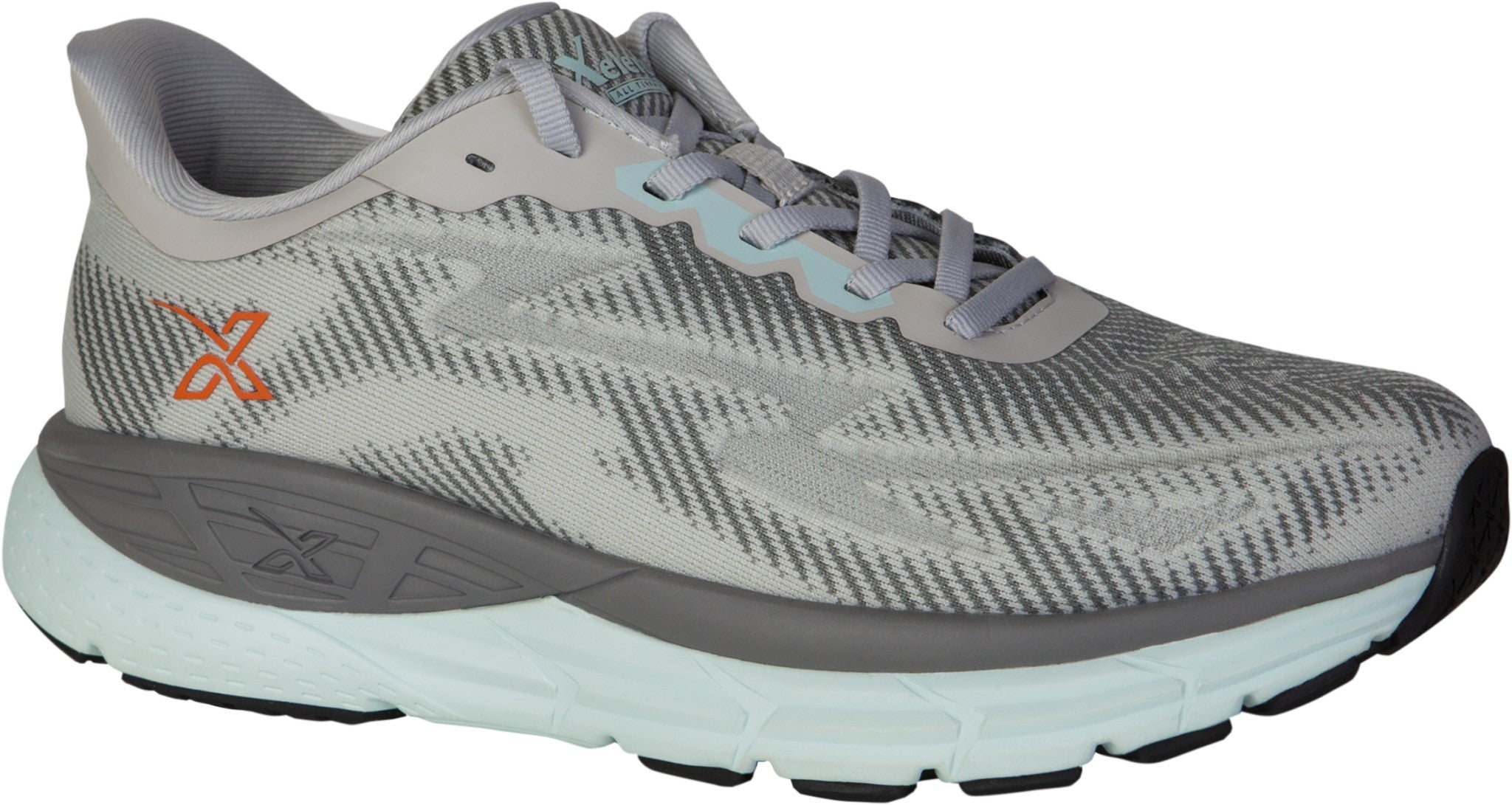 Xelero X-GPS Lightweight Stability and Cushioned Support Women's Shoe - Heather Grey/Mint - Product View - 6