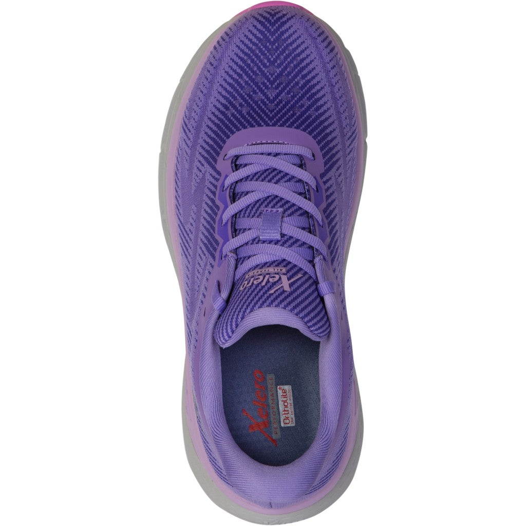 Xelero X-GPS Lightweight Stability and Cushioned Support Women's Shoe - Plum/Violet - Product View - 2