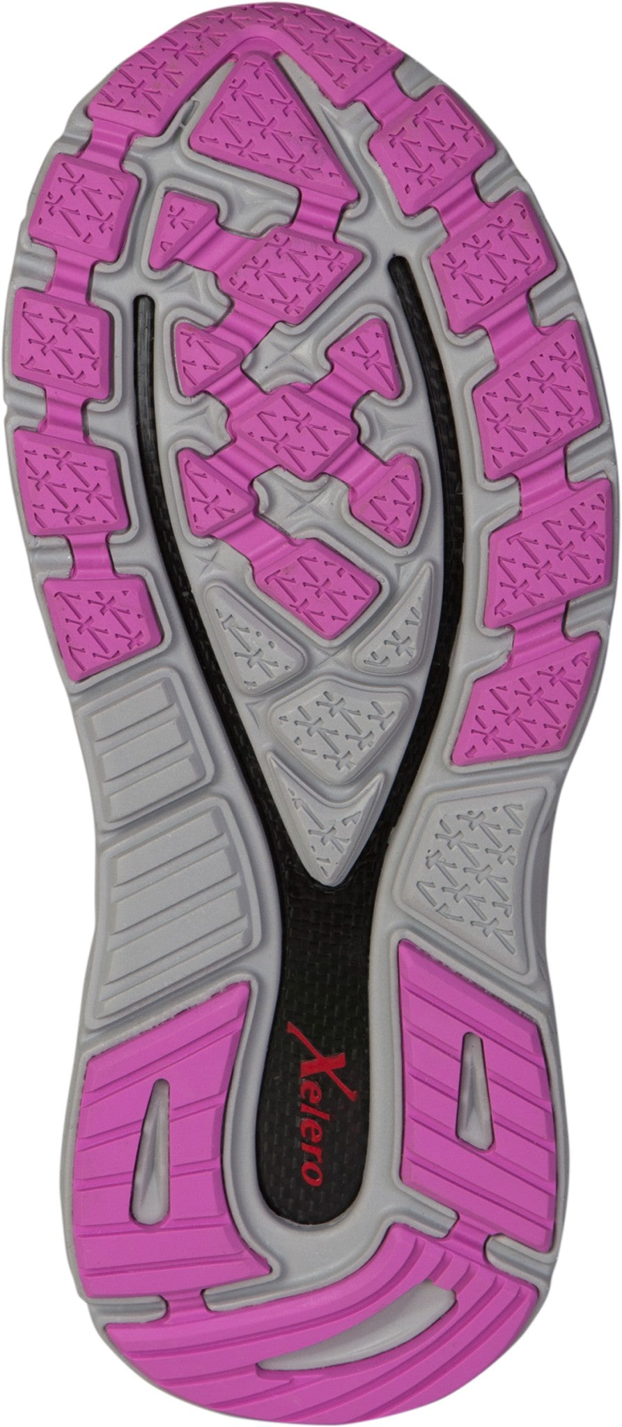 Xelero X-GPS Lightweight Stability and Cushioned Support Women's Shoe - Plum/Violet - Sole View - 4